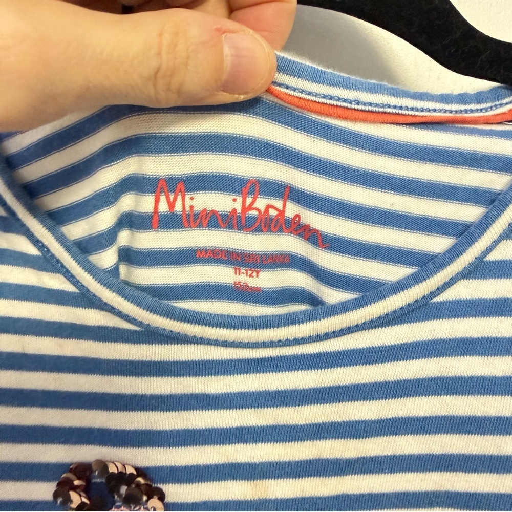Mini Boden Girls’ Flamingo Sequin Dress – Size 11–12Y - Picture 3 of 4